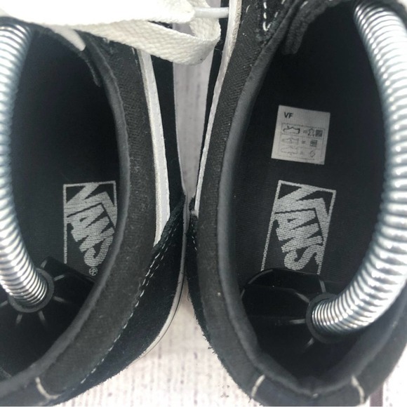 Vans Classic Old Skool Suede Sneakers Size 6 Youth Black White Skater Gum Sole - Picture 6 of 9